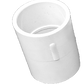 PVC Coupling, 1 1/4 x 1 1/4 in, Schedule 40, White