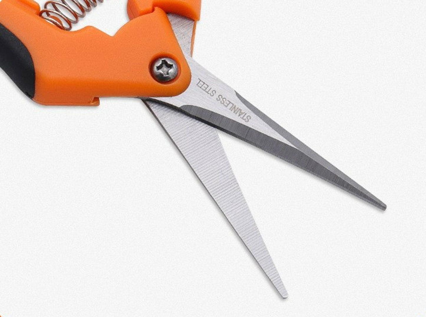 Pruner Garden Shears Leaf Trimmer Stainless Steel Straight Blades