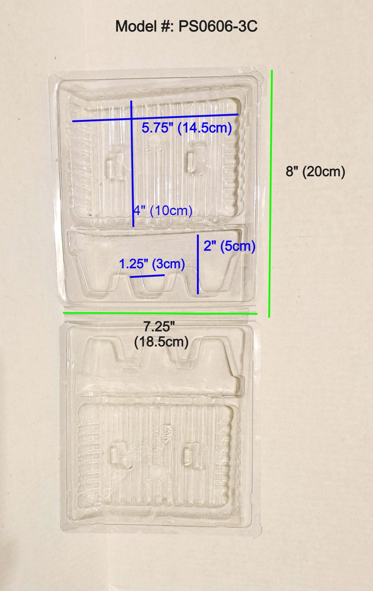 Live Plant Shipper 3-Cell 6" Clone Shipping Shell Packaging