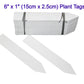 Plant Tags 6 inch White / Nursery Marker / Plastic Waterproof Garden Labels